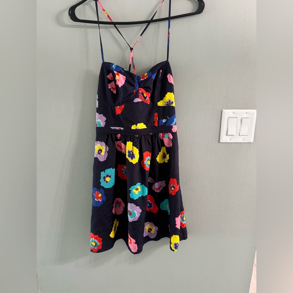 American Eagle Outfitters Floral Dress - Black with Multicolor Flowers